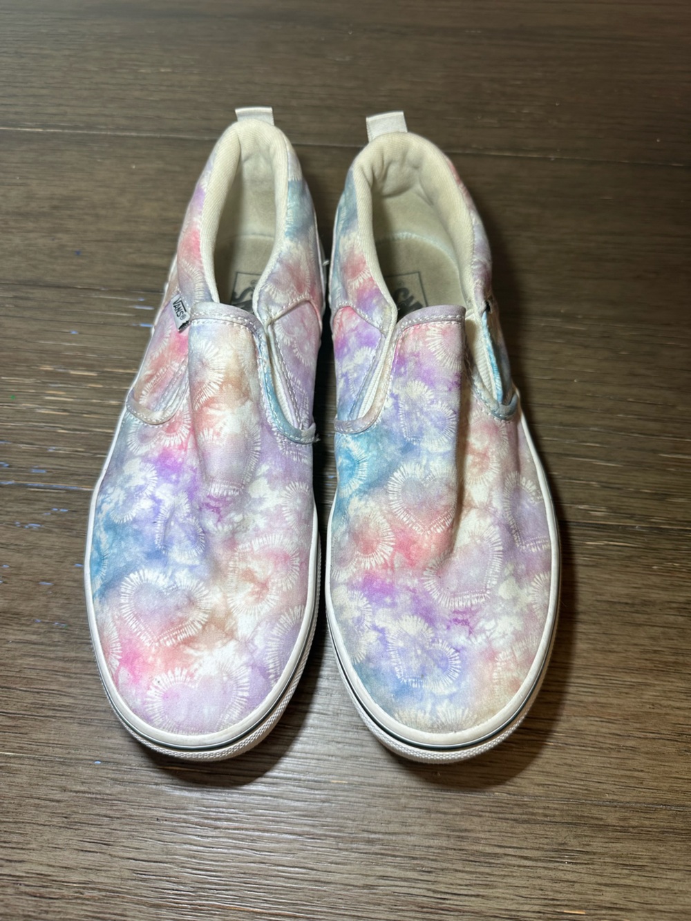 Vans Kids' Slip-On Tie-Dye Canvas Shoes - Multicolor, size 5 missy